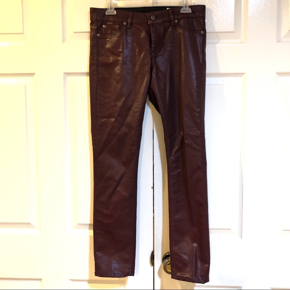 Vince Camuto Coated Straight Leg Jeans-26 Waist
